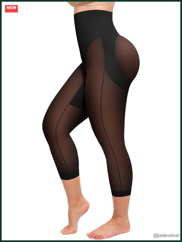 High Waist Tummy Control Shapewear Capris With Butt Lifting